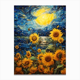 Sunflowers By Van Gogh Canvas Print