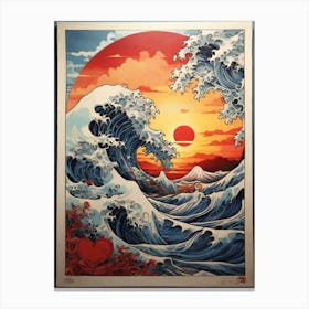 Great Wave Off Kanagawa 26 Canvas Print