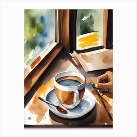 Coffee For The Breakfast Canvas Print