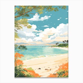 Whitehaven Beach Golden Tones 1 Canvas Print