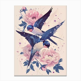 Birds In Flight Canvas Print