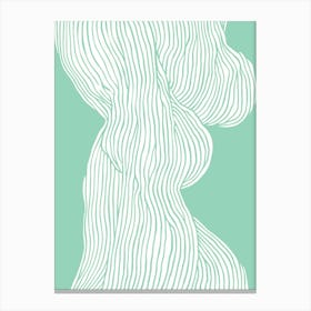 Fibers No 1 Mint Canvas Print