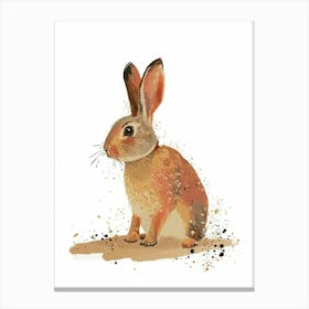 Rex Rabbit Nursery Illustration 1 Canvas Print
