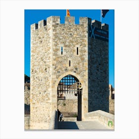 Castle of Besalú Canvas Print