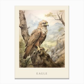 Beatrix Potter Inspired  Animal Watercolour Eagle 1 Canvas Print