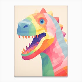 Colourful Dinosaur Anchisaurus 2 Canvas Print