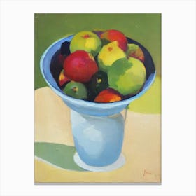 Feijoa Bowl Of fruit Canvas Print
