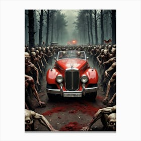 Zombies In The Woods 1 Canvas Print