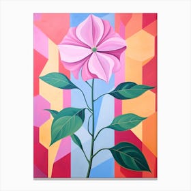 Bougainvillea 1 Hilma Af Klint Inspired Pastel Flower Painting Canvas Print