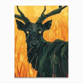 Elk Illustration 10 Canvas Print