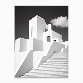 Ibiza, Spain, Photography In Black And White 2 Canvas Print