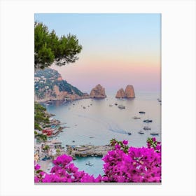 Sunset In Capri Canvas Print