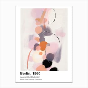 World Tour Exhibition, Abstract Art, Berlin, 1960 9 Canvas Print