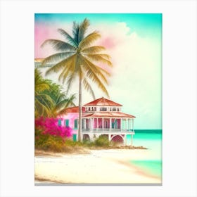 Cayo Santa Maria Cuba Soft Colours Tropical Destination Canvas Print