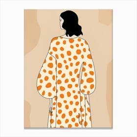 Polka Dot Dress 1 Canvas Print