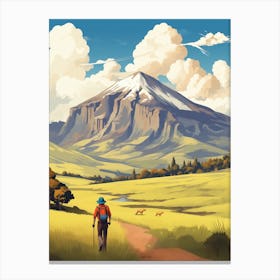 Cotopaxi National Park Ecuador 3 Vintage Travel Illustration Canvas Print