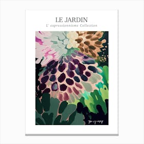 Le Jardin Abstract Oil Painting 7 Canvas Print
