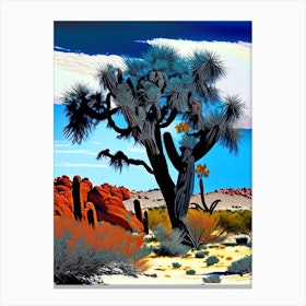 Typical Joshua Tree Nat Viga Style  (2) Canvas Print