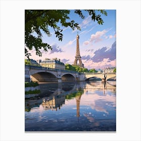 Paris Eiffel Tower 4 Canvas Print