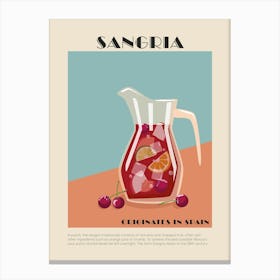 Ndh Sangria Cocktail 18x24 Canvas Print