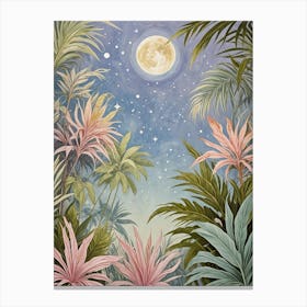 Tropical Full Moon Canvas Print