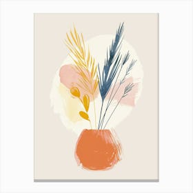 Atomic Sunset Mid Century Style Canvas Print