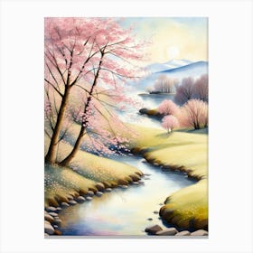 Cherry Blossoms In Spring Canvas Print