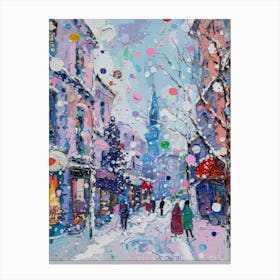 Christmas In Paris Canvas Print