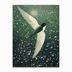 Ohara Koson Inspired Bird Painting Swallow 1 Canvas Print
