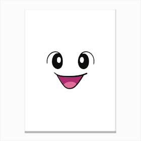 Cute Smiley Face Canvas Print