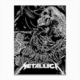 Metallica - Skeleton Canvas Print