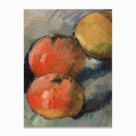 Three Apples, Paul Cézanne Canvas Print