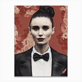 Rooney Mara Illustration Movies Canvas Print