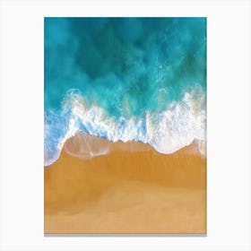 Aerial View Of A Beach 1 Canvas Print