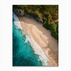 Aerial View Of A Beach 60 Canvas Print