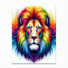 Rainbow Lion 1 Canvas Print