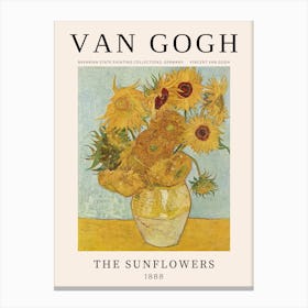 The Sunflowers, Van Gogh Canvas Print