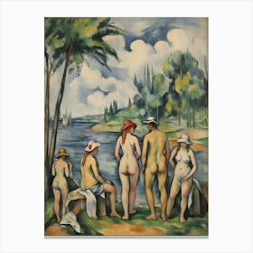 Nudes By The Water Canvas Print