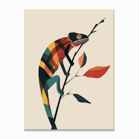 Minimalist Abstract Chameleon Canvas Print