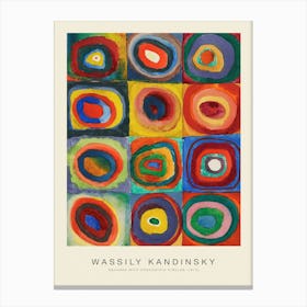 SQUARES WITH CONCENTRIC CIRCLES (SPECIAL EDITION) - WASSILY KANDINSKY Canvas Print