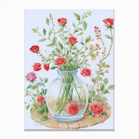 Beautiful Red Roses Canvas Print