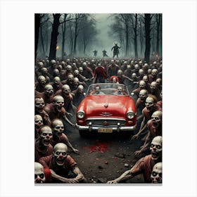 Zombies In The Woods 2 Canvas Print