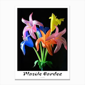 Bright Inflatable Flowers Poster Columbine 4 Canvas Print