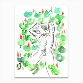 Poster Print Giclee Wall Art Adult Mature Explicit Homoerotic Erotic Man Male Nude Gay Art Drawing Artwork 006 Canvas Print