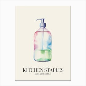 Kitchen Staples Dish Soap Bottle 2 Canvas Print