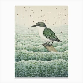 Ohara Koson Inspired Bird Painting Dipper 2 Canvas Print