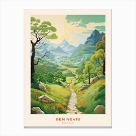 Ben Nevis Scotland 3 Hike Poster Canvas Print