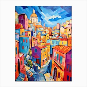 Valletta Malta 2 Fauvist Painting Canvas Print