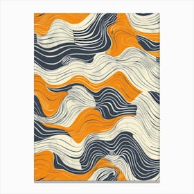 Abstract Wave Pattern 6 Canvas Print