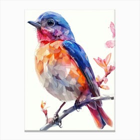 Colorful Bird Painting Canvas Print